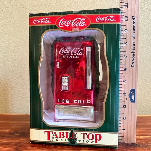 Coca-Cola Tabletop Collection Mercury Glass Mini Fridge Ornament - Picture 7 of 7